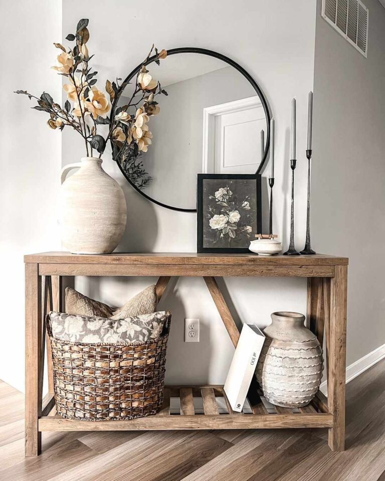 How To Decorate Entryway Table