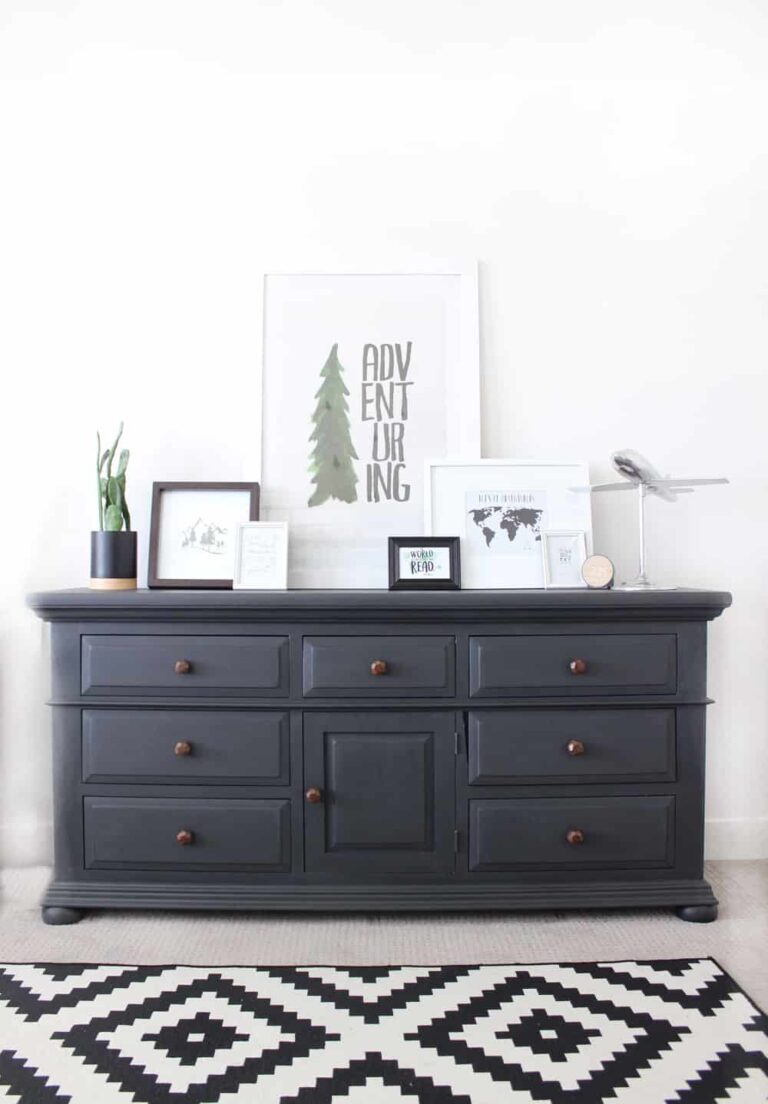 How To Chalk Paint A Dresser