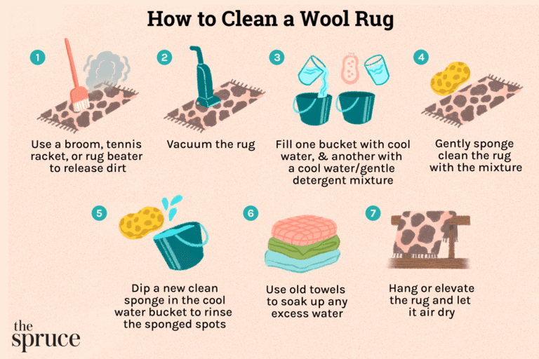 How To Clean A Wool Area Rug At Home
